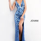 Jovani 02479 Embellished V-Neckline Sexy Dress - Special Occasion