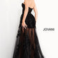 Jovani 02845 Strapless Sweetheart Illusion A-Line Dress - Special Occasion