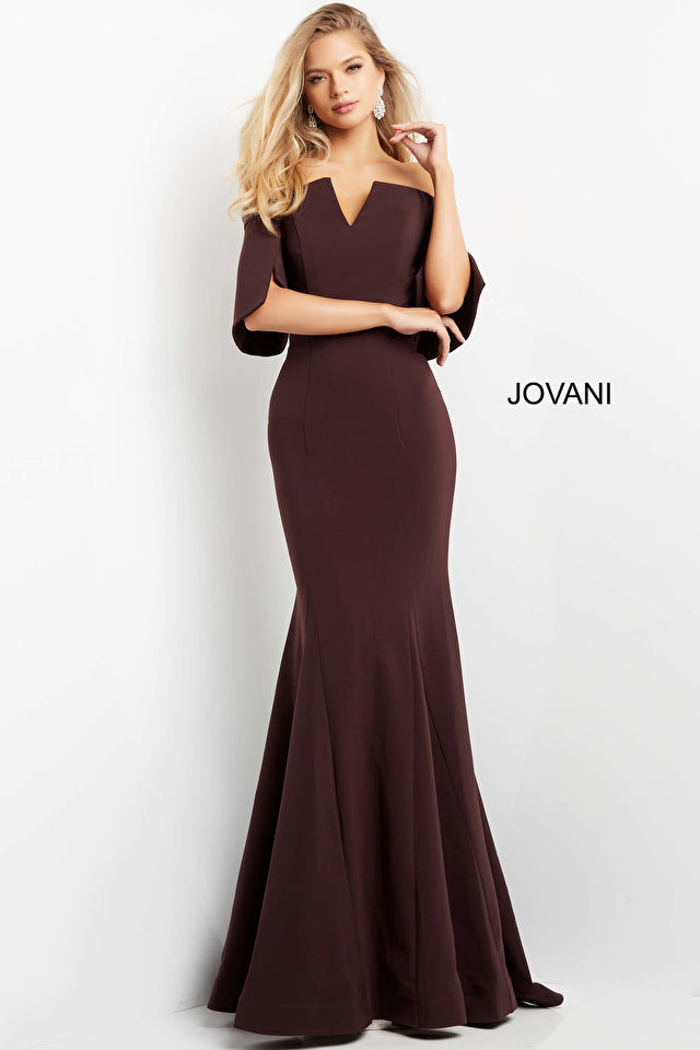 Jovani 04341 Off The Shoulder Sheath Evening Dress - Special Occasion/Curves