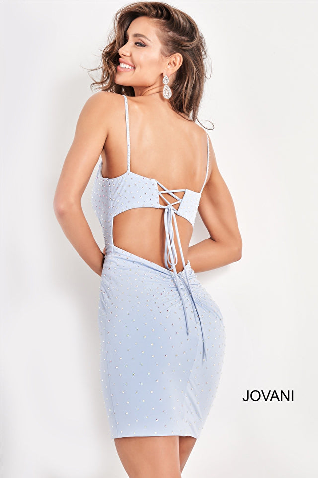 Jovani 05513 Embellished Fitted Short Dress