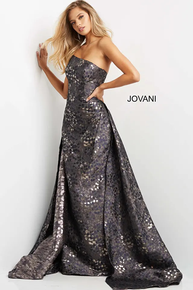 Jovani 06255 Straight Neckline Trumpet Dress - Special Occasion/Curves
