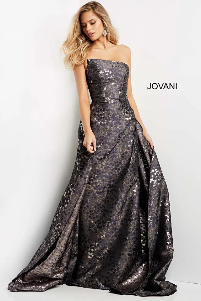 Jovani 06255 Straight Neckline Trumpet Dress - Special Occasion/Curves