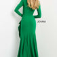 Jovani 06995 Long Sleeve Mermaid Crepe Gown - Special Occasion/Curves
