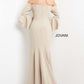 Jovani 07065 Bell Sleeves Off The Shoulder Dress - Special Occasion/Curves