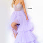 Jovani 07231 High Low Tulle Beaded Bodice Dress - Special Occasion