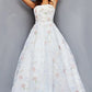 Jovani 07966 Multi Strapless A-Line Floral Ballgown - Special Occasion/Curves