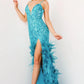 Jovani 08340 Sequin Embellished Sexy High Slit Dress - Special Occasion/Curves