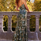 Jovani 08459 Sequin Embellished Spaghetti Strap Dress - Special Occasion/Curves