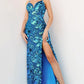 Jovani 08459 Sequin Embellished Spaghetti Strap Dress - Special Occasion/Curves