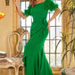 Jovani 09154 Off The Shoulder Feather Sleeve Long Gown - Special Occasion/Curves
