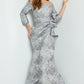 Jovani 09550 Off The Shoulder long sleeve Mermaid Dress - Special Occasion/Curves