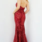 Jovani 09695 Strapless Sequin Sheath Prom Dress - Special Occasion/Curves
