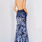 Jovani 09749 Embellished Backless Sequin Dress - Special Occasion