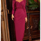 Jovani 09763 Long Sleeve Formal Fitted Evening Dress - Special Occasion/Curves