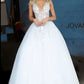 Jovani 11092 Tulle Floral Embroidered Party Ballgown - Special Occasion/Curves