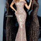 Jovani 1122 Off The Shoulder Sequin Lace Mermaid Dress -Special Occasion/Curves