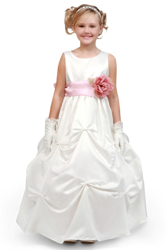 Flower Girl Rhinestone Studded Bodice Dress by Cinderella Couture - AS1190