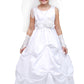 Flower Girl Rhinestone Studded Bodice Dress by Cinderella Couture - AS1190