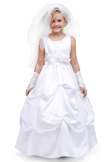 Flower Girl Rhinestone Studded Bodice Dress by Cinderella Couture - AS1190