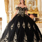 Floral Off The Shoulder Quinceanera Ball Gown By Ladivine 15701