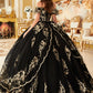 Floral Off The Shoulder Quinceanera Ball Gown By Ladivine 15701