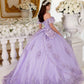 Floral Off The Shoulder Quinceanera Ball Gown By Ladivine 15701
