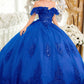 Floral Off The Shoulder Quinceanera Ball Gown By Ladivine 15701
