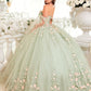 Cape Sleeve Off The Shoulder Quinceanera Ball Gown By Ladivine 15716