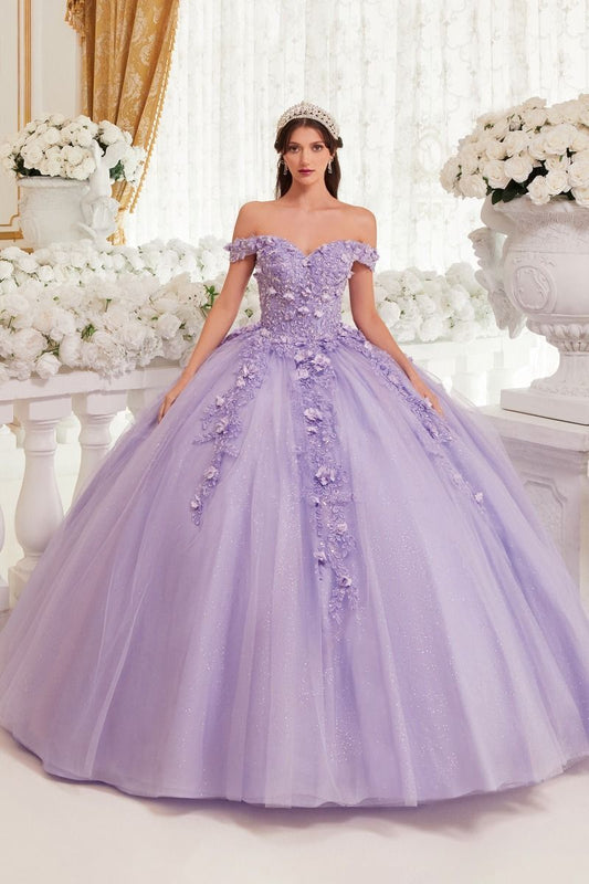 Off The Shoulder Sweetheart Neckline Quinceanera Ball Gown By Ladivine 15717
