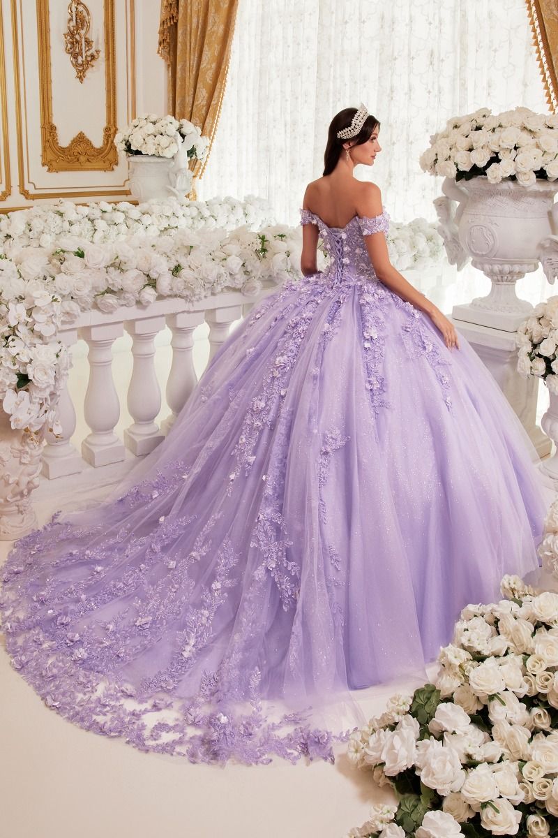 Off The Shoulder Sweetheart Neckline Quinceanera Ball Gown By Ladivine 15717
