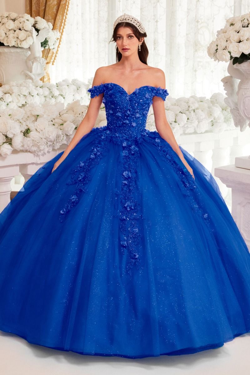 Off The Shoulder Sweetheart Neckline Quinceanera Ball Gown By Ladivine 15717