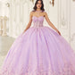 Strapless with Removable Caplet Gown by Cinderella Divine 15723 - Quinceanera