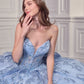 Strapless Sweetheart Neckline Quinceanera Dress By Ladivine 15732
