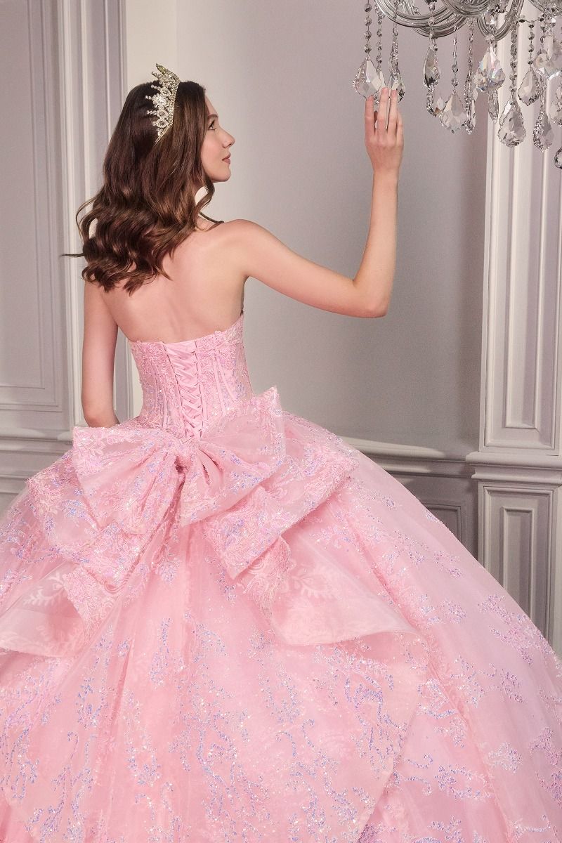 Strapless Sweetheart Neckline Quinceanera Dress By Ladivine 15732