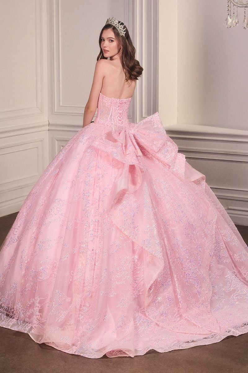 Strapless Sweetheart Neckline Quinceanera Dress By Ladivine 15732