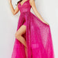 Jovani 22391 Sequin Embellished High Slit Gown - Special Occasion/Curves