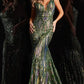 Jovani 22770 Sequin Fitted Plunging Neck Sheath Dress - Special Occasion/Curves