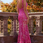 Jovani 22811 Sequin Embellished V-Neck Sheath Dress - Special Occasion/Curves