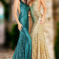 Jovani 23079 Fitted V-Neckline Sequin Gown - Special Occasions/Curves