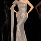 Jovani 23355 Embellished One Shoulder Formal Gown - Special Occasion/Curves