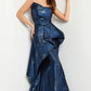 Jovani 23624 Strapless Peplum Mermaid Dress - Special Occasion/Curves