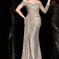 Jovani 23779 Sequin Off The Shoulder Long Gown - Special Occasion