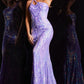 Jovani 23852 One Shoulder Sequin Mermaid Gown - Special Occasion