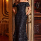Jovani 23890 Off The Shoulder Sheath Evening Dress - Special Occasion/Curves