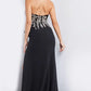 Jovani 23938 Embellished Strapless V-Neckline Dress - Special Occasion/Curves