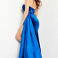 Jovani 23942 Strapless Velvet Leg Slit Dress - Special Occasion/Curves