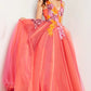 Jovani 25800 Floral Appliques Tulle A-Line Ballgown - Special Occasion/Curves