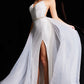 Jovani 25990 Embellished V-Neckline High Slit Gown - Special Occasion
