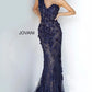 Jovani 3375 Embellished One Shoulder Mermaid Dress - Special Occasion/Curves