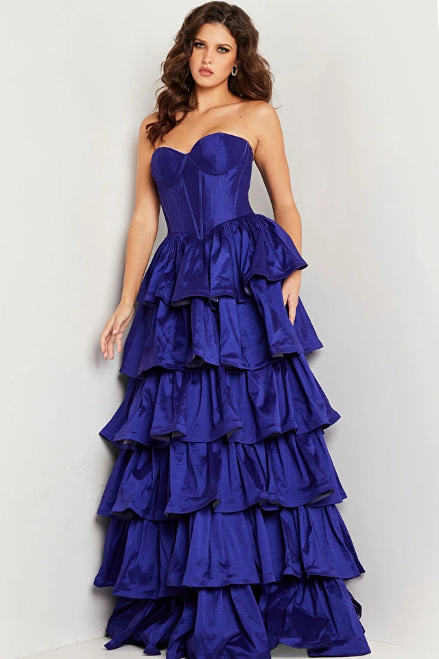 Jovani 36619 Strapless Ruffle Skirt Strapless Dress - Special Occasion